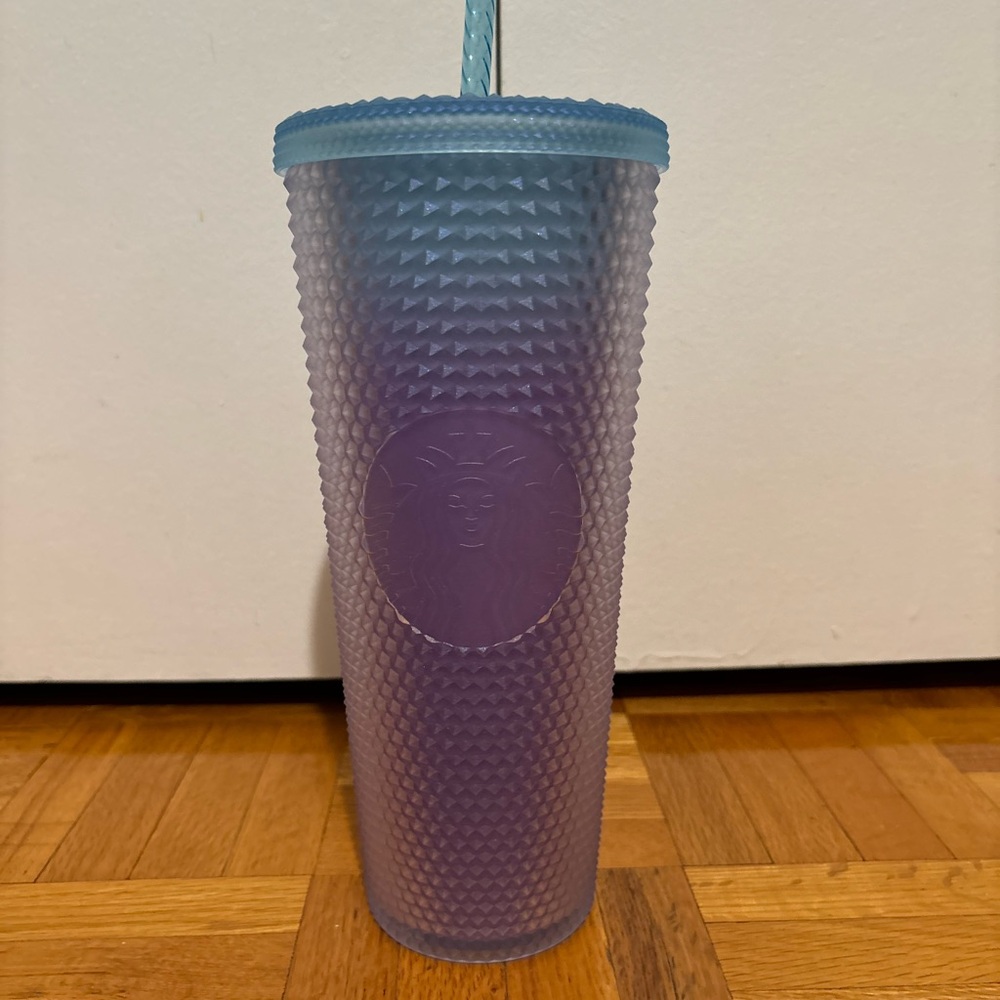 Starbucks Purple/Blue Sparkly Mermaid Studded Cold Cup (NWT)